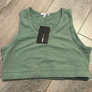 Green Fashion Nova Crop Top